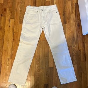 Mens Levis White jeans - 514 31x30